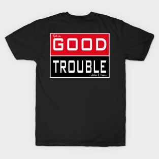 ALKEBULAN - GOOD TROUBLE (Red & Black) T-Shirt